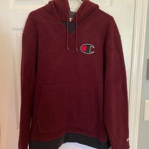 Champion Fuzzy Maroon Sweatshirt